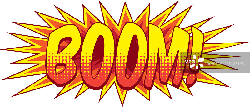卡通漫画书爆炸音效图片素材