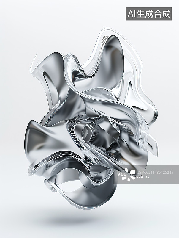 【AI数字艺术】抽象图案的白底设计图片素材