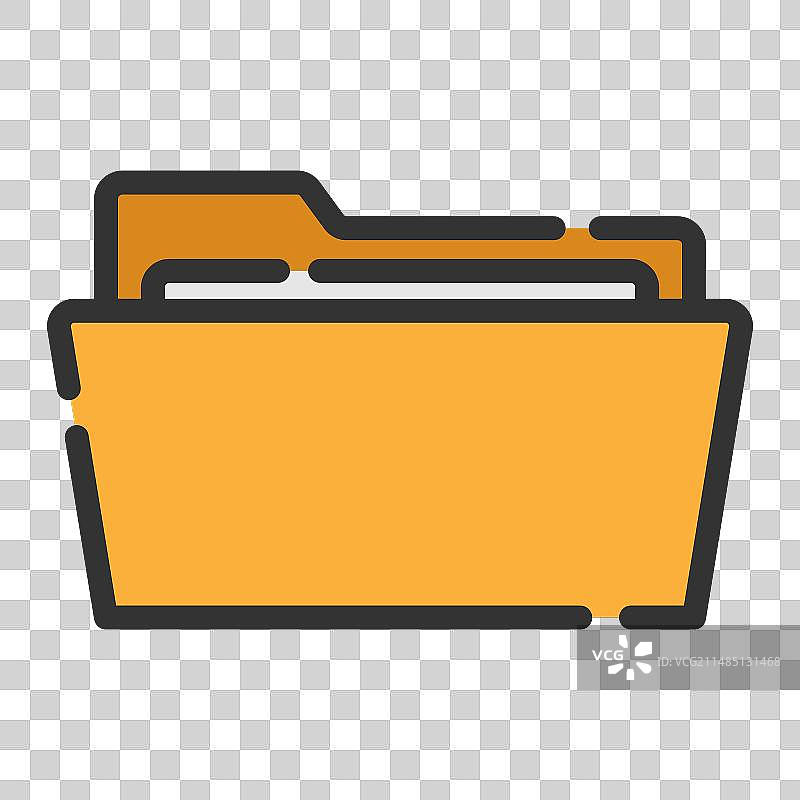 扁平风格文件夹图标图片素材