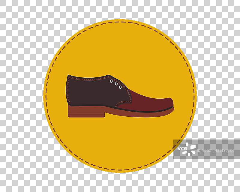 牛仔靴侧视图标图片素材