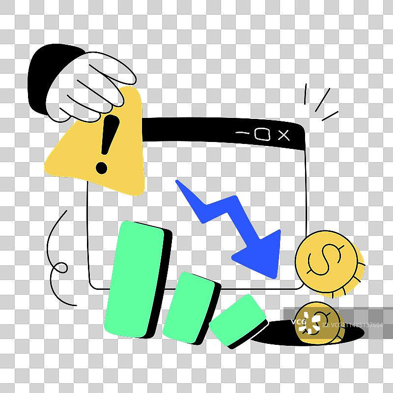 股市崩盘图片素材