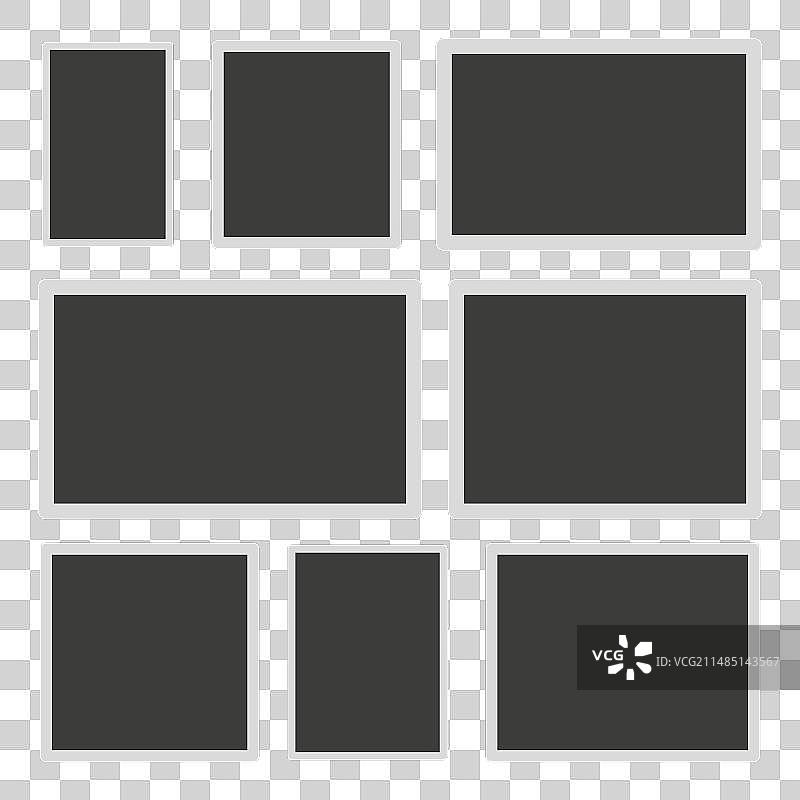 照片墙拼贴EPS 10图片素材