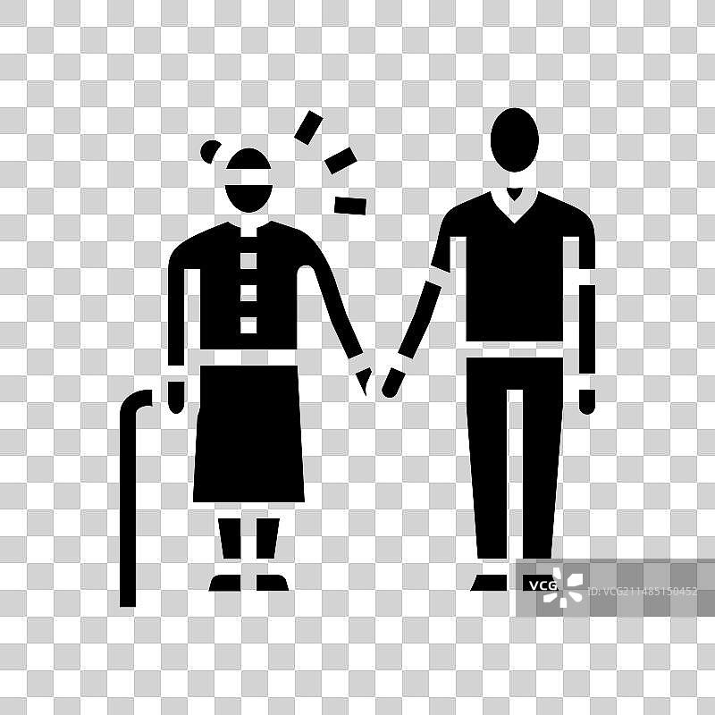 老年护理职业治疗师标志图片素材