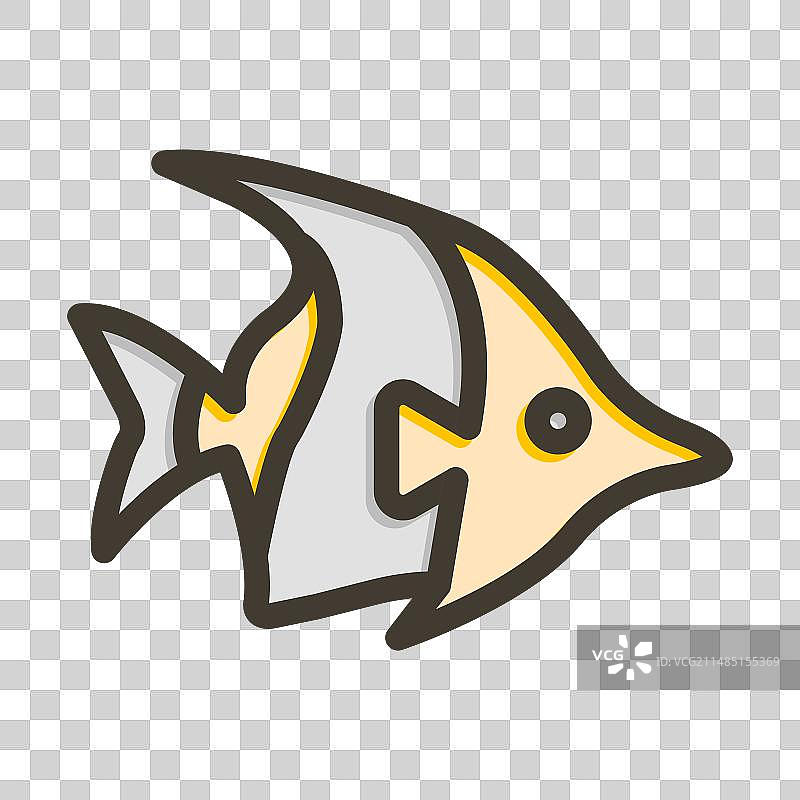 摩尔人偶像粗线填充颜色图标图片素材