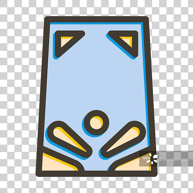 弹珠游戏填充颜色图标图片素材