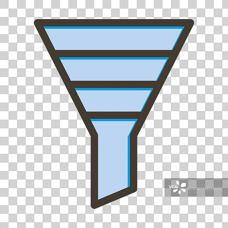 个人使用的粗线条填充颜色滤镜图标图片素材