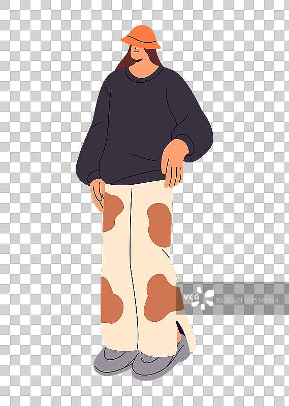 穿着时髦的年轻人图片素材