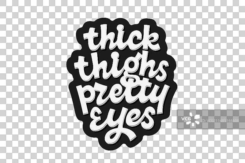 丰满大腿，迷人双眼图片素材