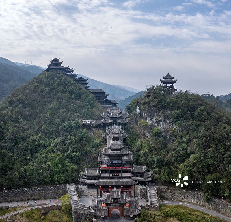 重庆彭水蚩尤九黎城风光图片素材