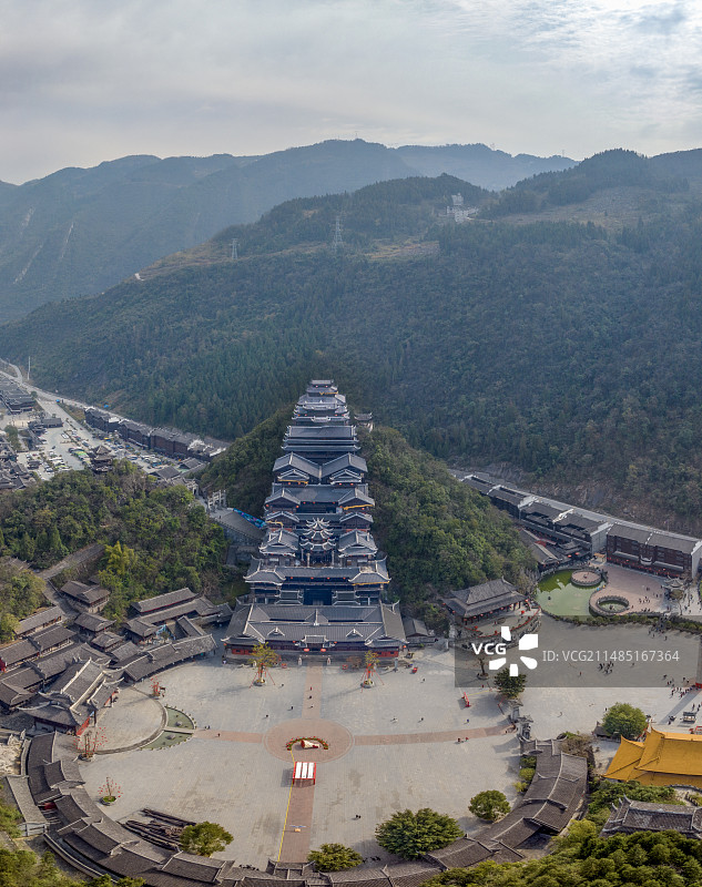 重庆彭水蚩尤九黎城风光图片素材