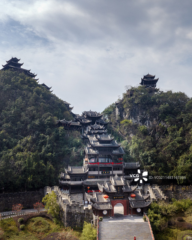 重庆彭水蚩尤九黎城风光图片素材