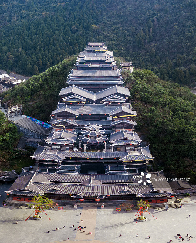 重庆彭水蚩尤九黎城风光图片素材