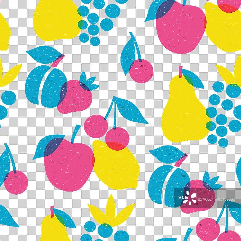 苹果梨水果无缝图案图片素材