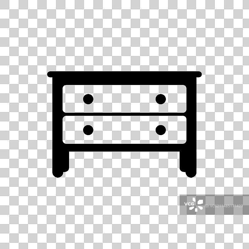 梳妆台图标-简单图片素材