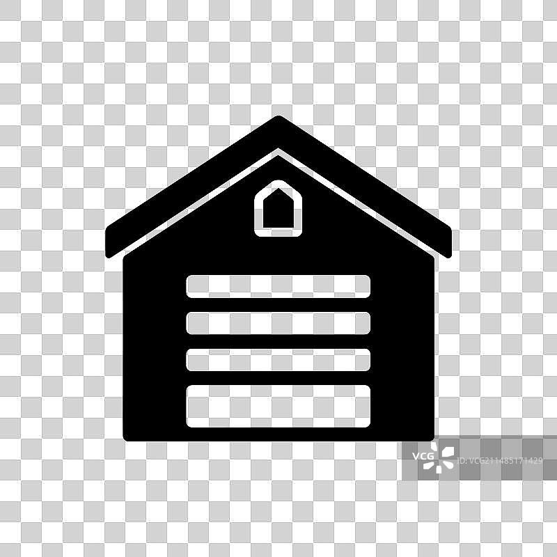 简约车库图标图片素材