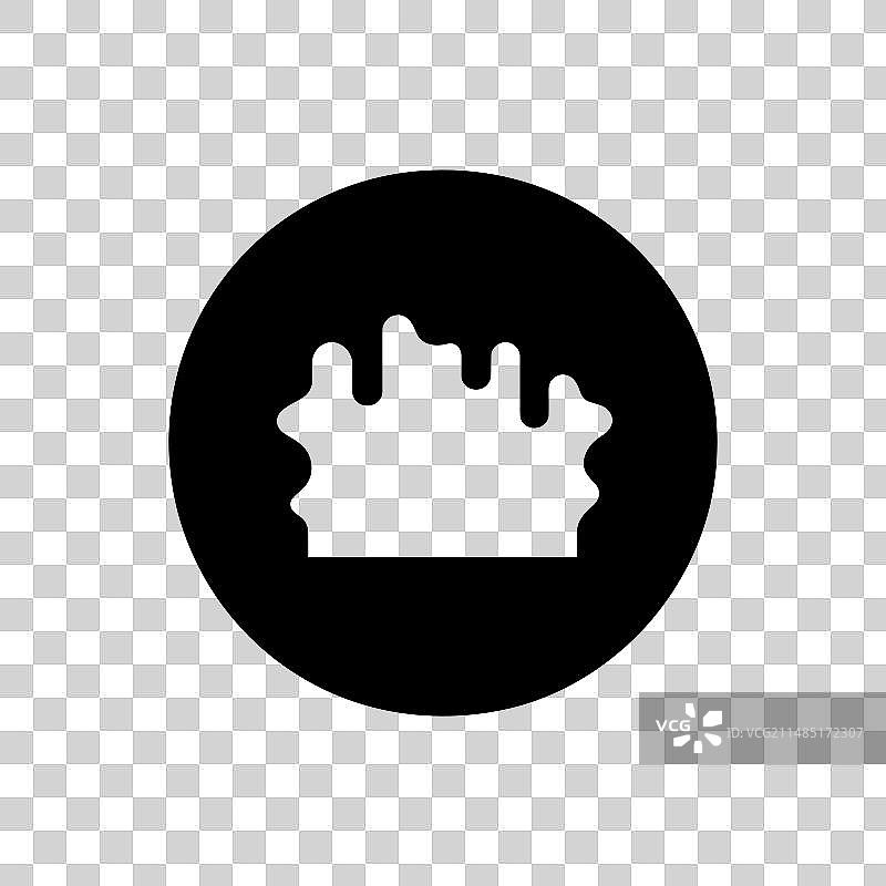 塌陷的坑洞图标 - 简约图片素材