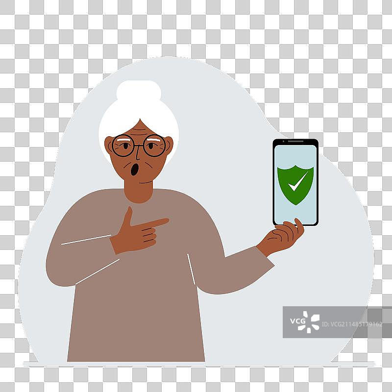 女人手中拿着手机图片素材