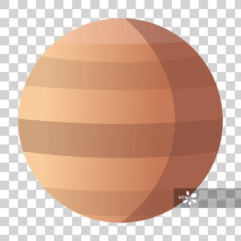 太空中的扁平风格金星图片素材