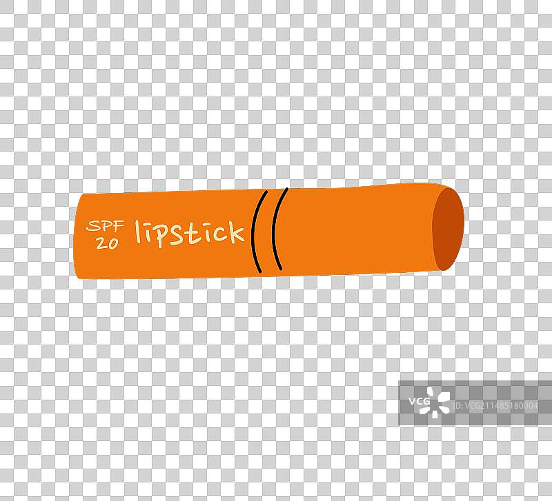 橙色防晒唇膏或润唇膏图片素材