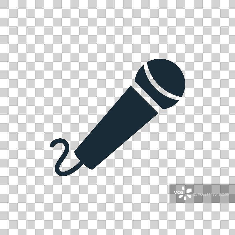 卡拉OK麦克风图标设计模板元素图片素材