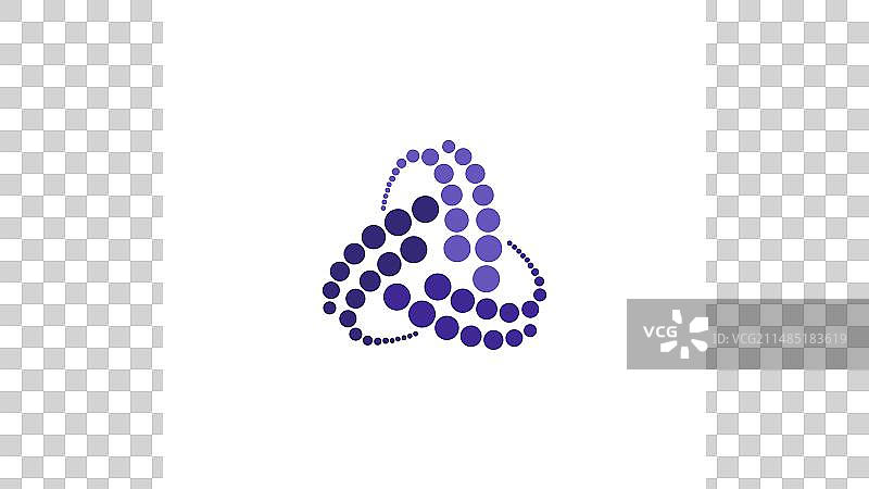 数字抽象线条连接logo设计图片素材