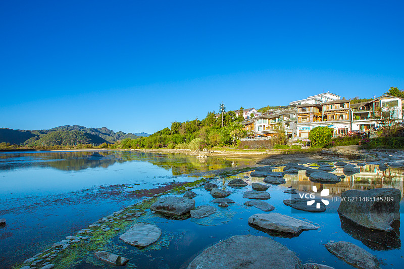 中国云南省保山市腾冲市和顺古镇乡村自然风光图片素材