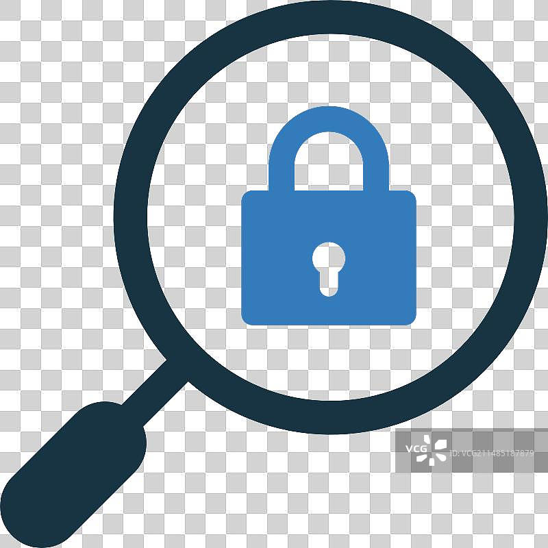 SEO锁形搜索图标图片素材