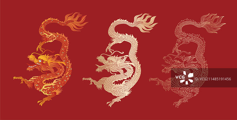龙矢量插图图片素材