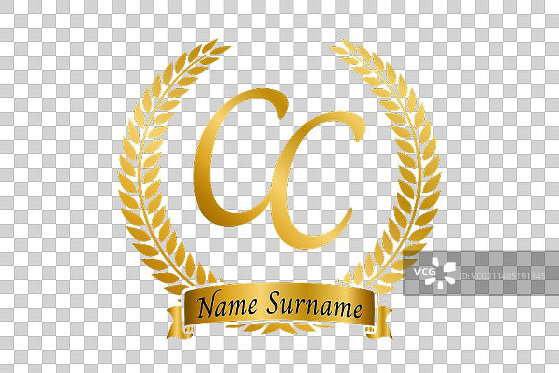 首字母C和C CC字母组合logo设计图片素材