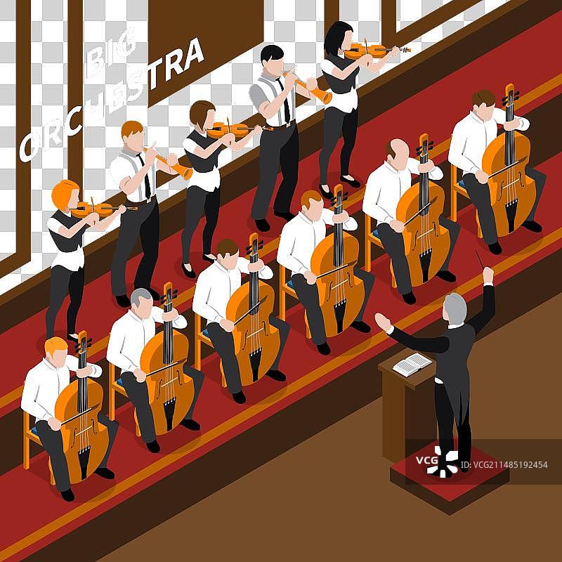 音乐等距组合图片素材