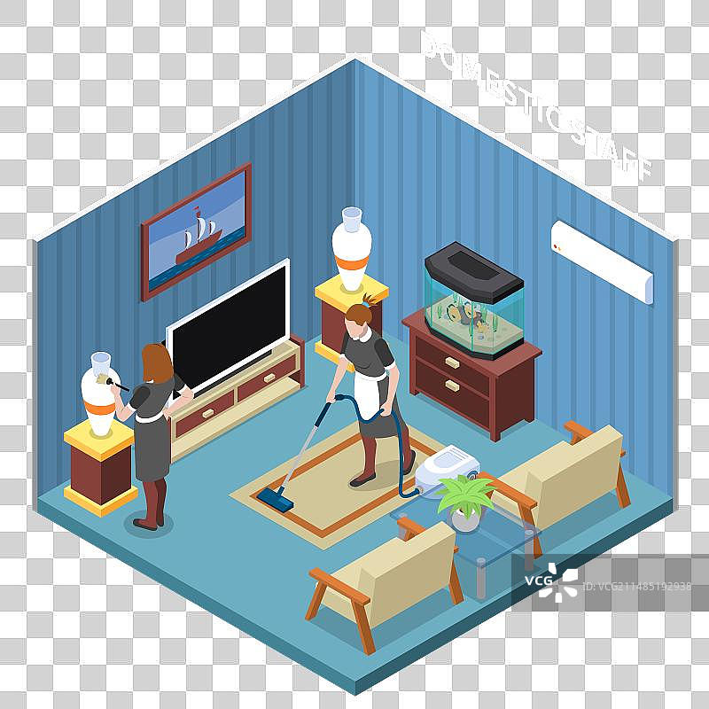 家政服务2.5D图图片素材