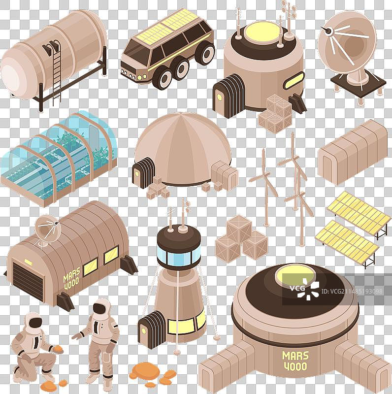 2.5D太空基地合集图片素材