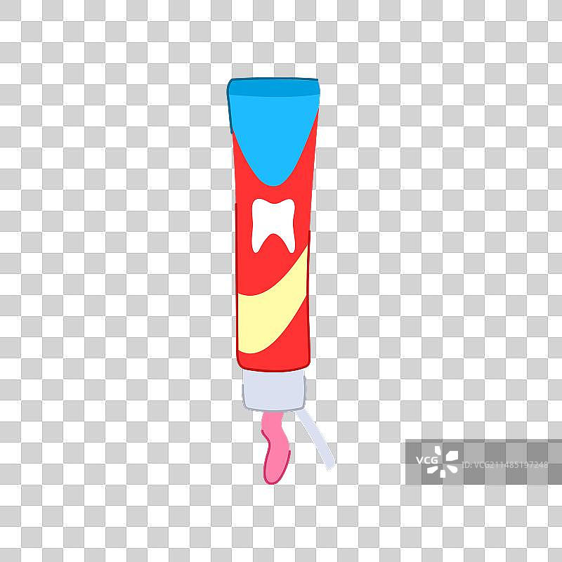 卡通牙膏图片素材
