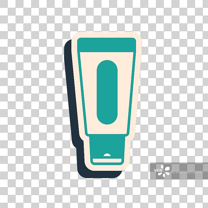 绿色护手霜管状图标图片素材