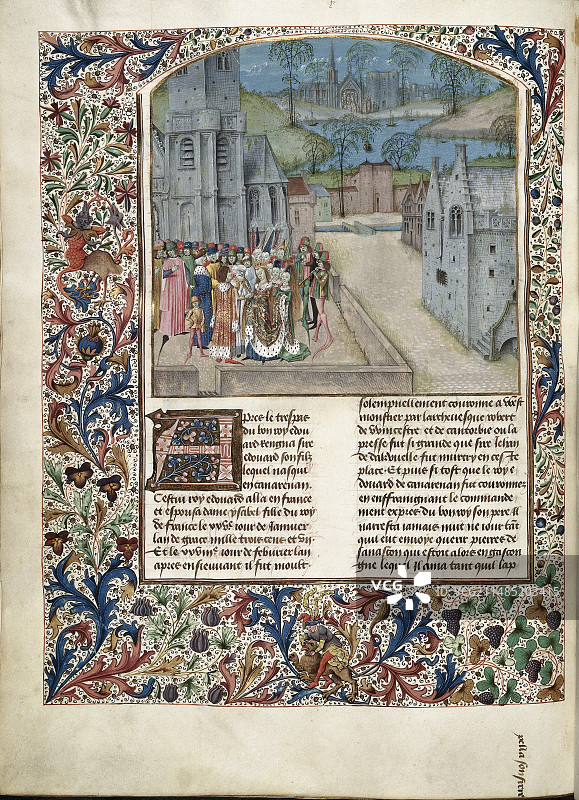 爱德华二世与伊莎贝拉的婚礼图片素材