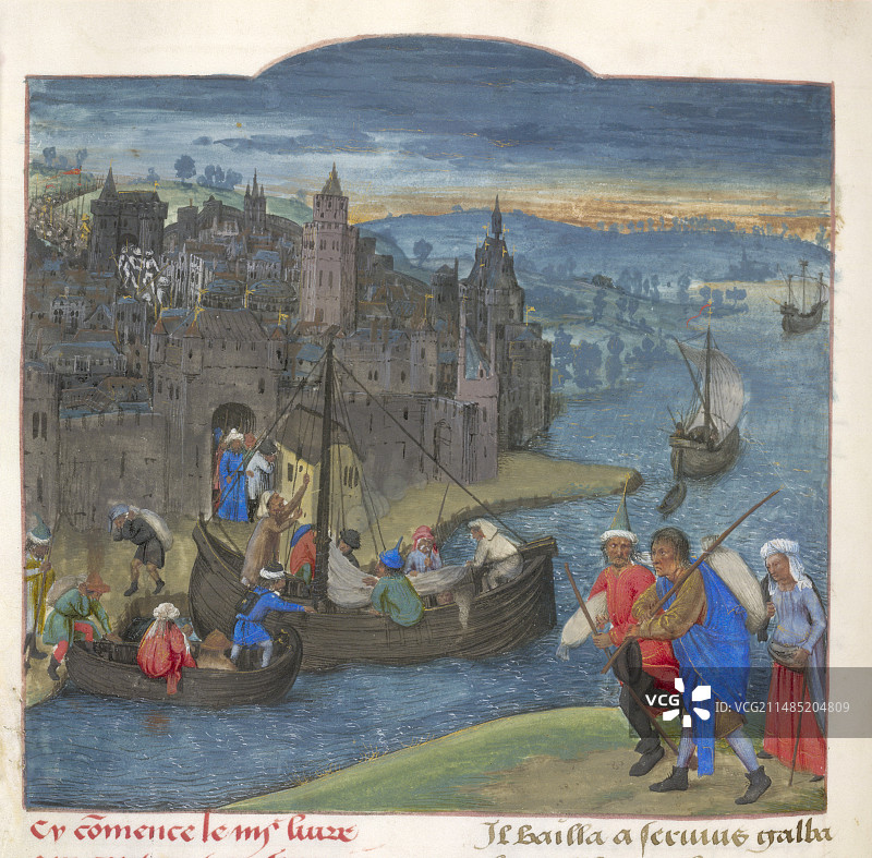 马蒂尼的市民离开图片素材