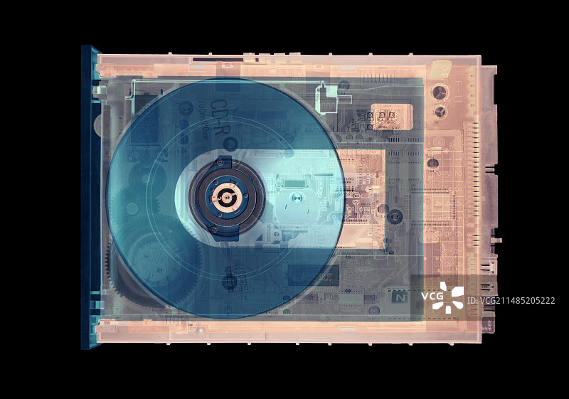 CD驱动器X光片图片素材