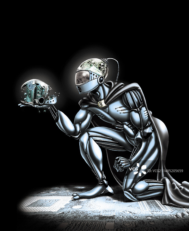 仿生人艺术作品图片素材