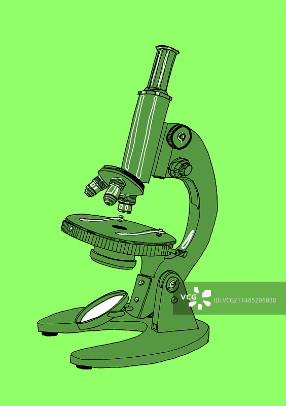 光学显微镜，图示图片素材