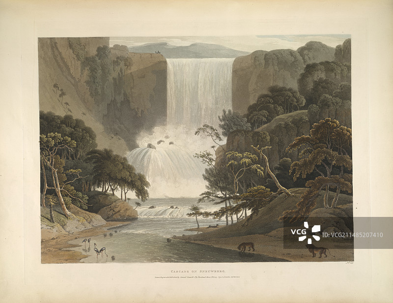 斯尼乌伯格瀑布图片素材