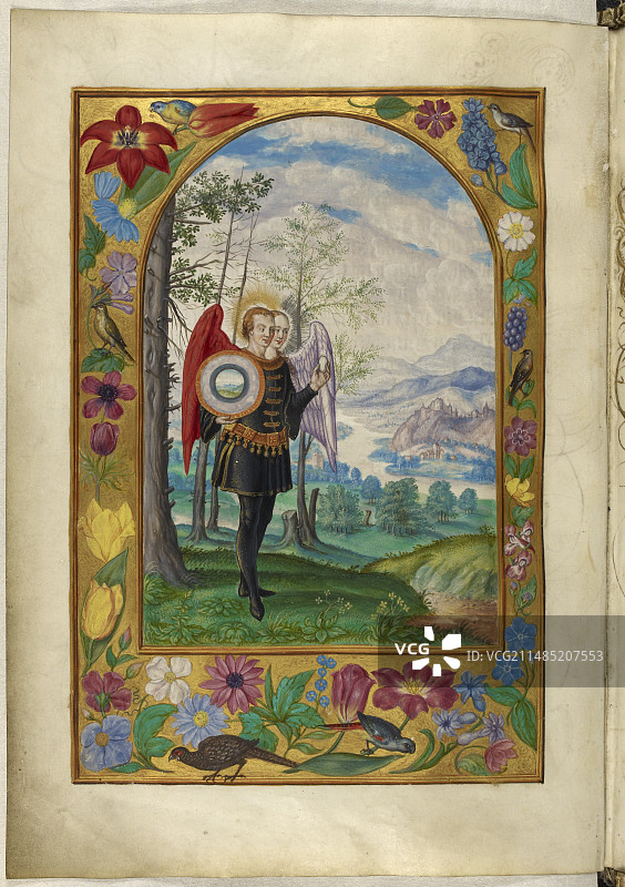 双头带翼人物图片素材