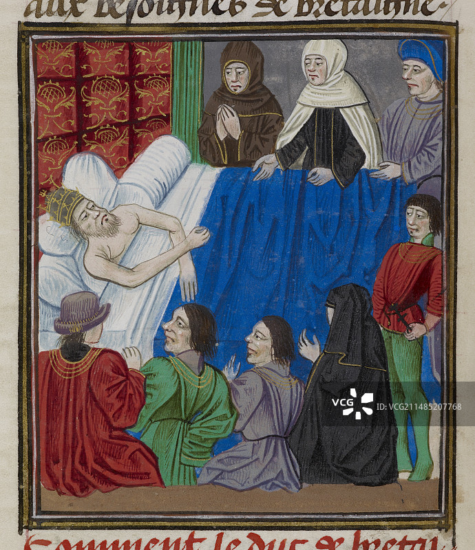 查理四世皇帝之死图片素材