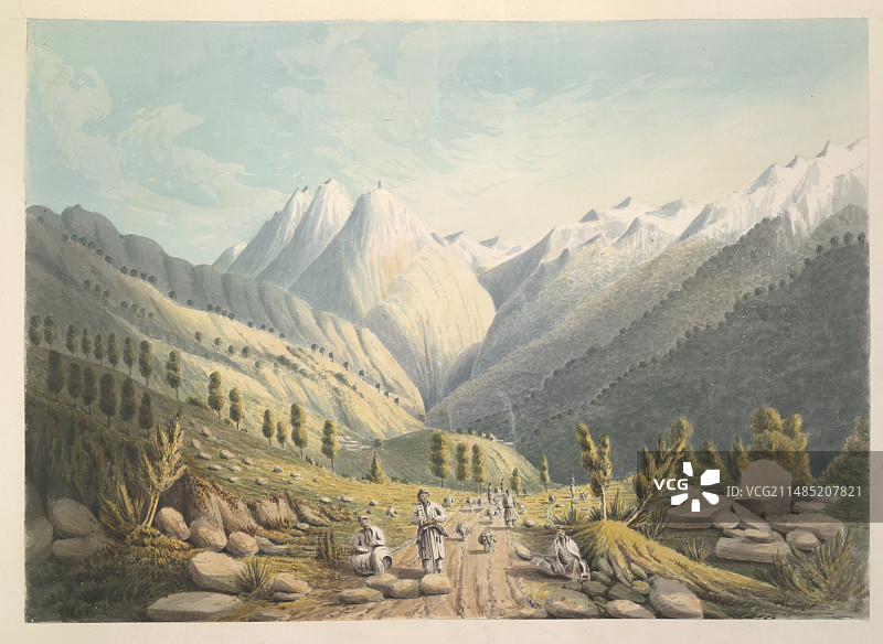 从卡拉曼迪山口眺望图片素材