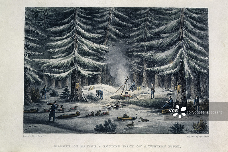 冬季露营图片素材