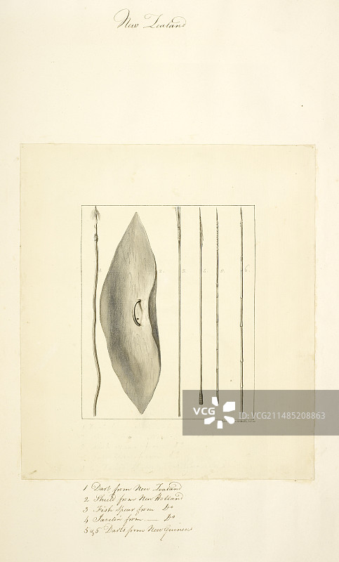 五支矛和一个盾牌图片素材