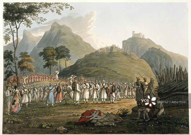 廓尔喀士兵集合图片素材