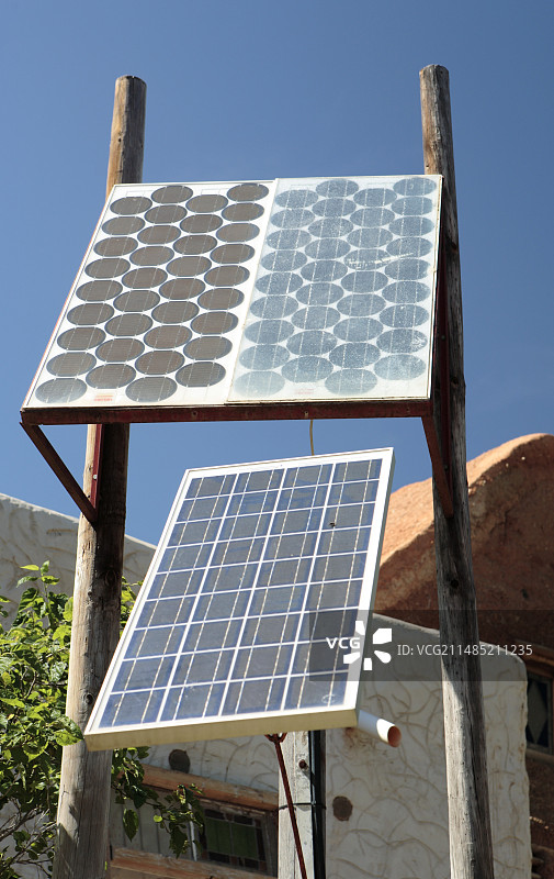 家用太阳能板，南非图片素材