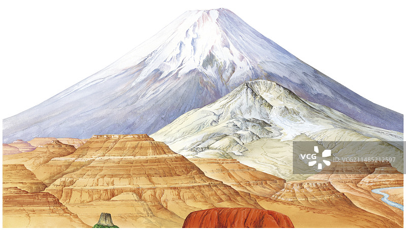 岩石和山脉类型艺术作品图片素材