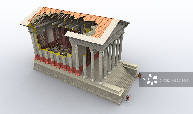 罗马神庙艺术作品图片素材