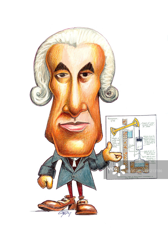 英国工程师托马斯·纽科门图片素材